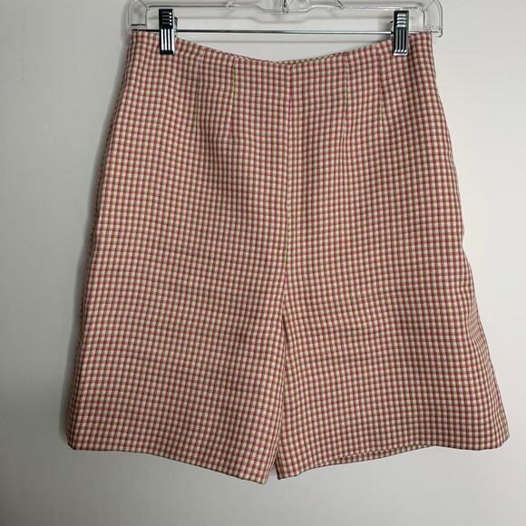 Alexa Chung High Waisted Plaid Womens Long Shorts US 6 - Picture 3 of 16